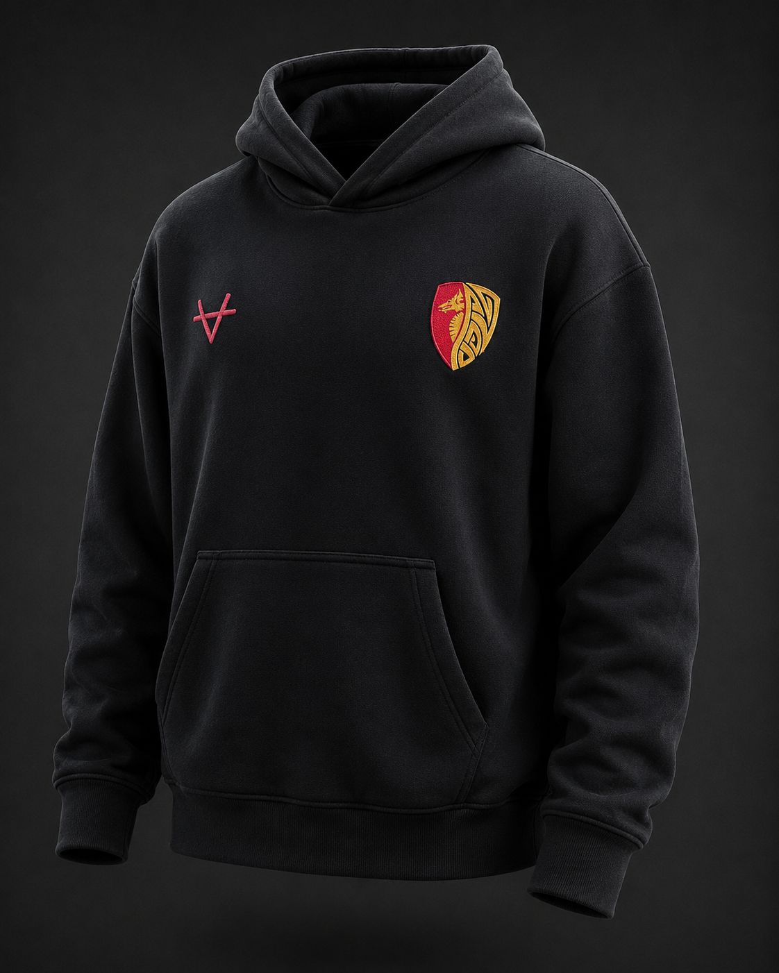 26/27 Cotton Hoodie V1 - Logo Left Chest 